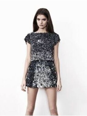 All Saints Graffiti 3d Mini Skirt